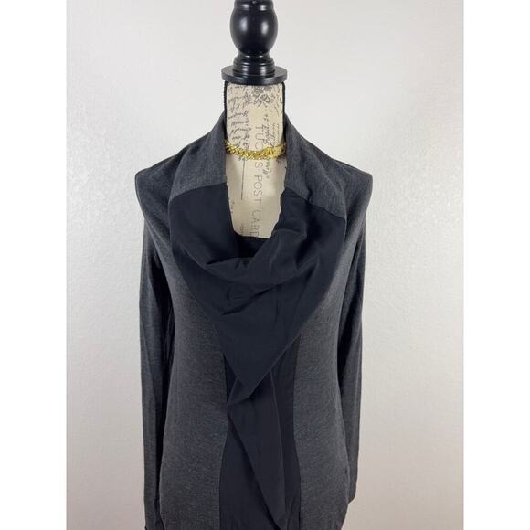 B45 BRUNELLO CUCINELLI Draped Wool Sweater Dress Womens 2 Old Money Minimalist - Picture 2 of 7